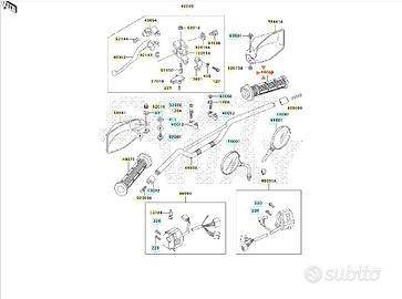 Comando gas Kawasaki KLE 500 460191077