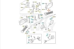 Comando gas Kawasaki KLE 500 460191077