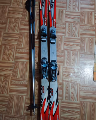 Sci Rossignol, casco e scarponi 
