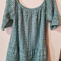 Blusa elegante in pizzo 