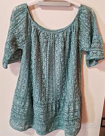 Blusa elegante in pizzo 