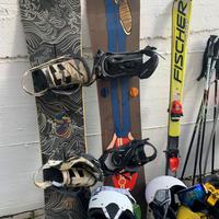 tavola da snowboard e scii con kit