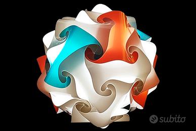 Lampada comodino Sfera colora moderna di design