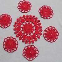 Lotto centrini in filo di scozia