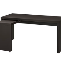 Scrivania Ikea Malm con ripiano estraibile