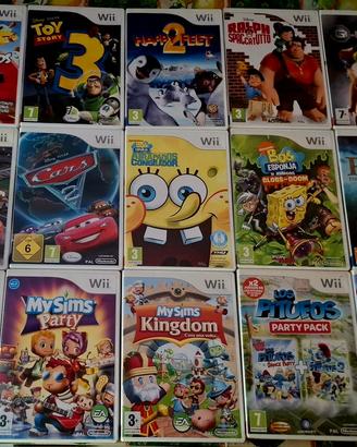 Giochi Wii - Disney,Puffi,Cars,Spongebob,My sims