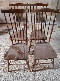 Sedie con schienale alto