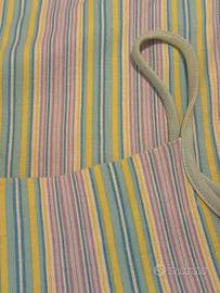 Top bretelline righine celeste Delfina