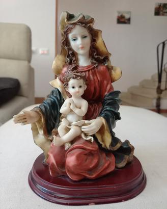 Stauetta sacra Madonna con bambino Gesù res 
