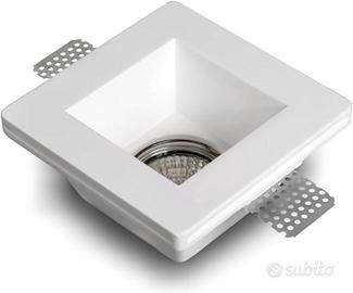 Eurekaled Portafaretto Incasso Gesso GU10 MR16