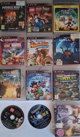 Blocco 11 Giochi PS3 (LEGO Marvel, Minecraft, ecc.