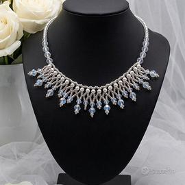 Collana statement cristallo vintage elegante