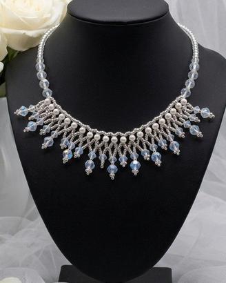 Collana statement cristallo vintage elegante