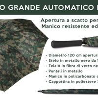 Ombrello grande mimetico antivento
