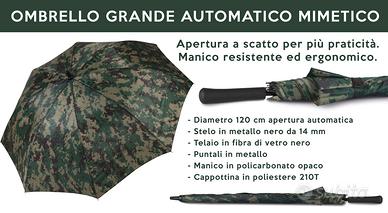 Ombrello grande mimetico antivento