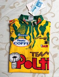Maglia Ciclismo Vintage Team Polti 90s Santini