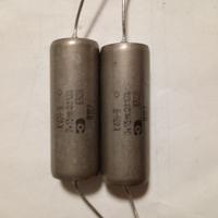 Coppia Condensatori K40y-9 0,15uF 630V carta e oli