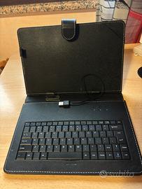 Custodia con tastiera tablet 10 pollici