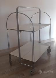 CARRELLO PIEGHEVOLE PORTA VIVANDE ANNI 70 VINTAGE - Arredamento e  Casalinghi In vendita a Ferrara