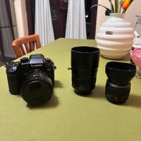 kit completo Panasonic GH7 più obiettivi 