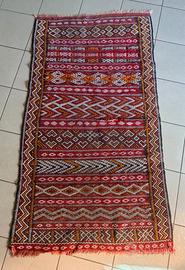 Tappeto vintage stile etnico -kilim con difetti