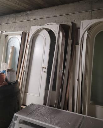 Porte Bertolotto in legno laccate bianche + vetro