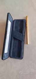 Penna Vintage Paper Mate Slim Dorata con Custodia