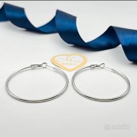 orecchini acciaio donna cerchio Monella Bijoux 