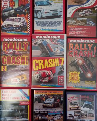 9 VHS con spettacolari filmati sul mondo dei Rally