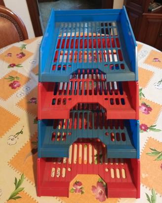 4 organizer scorrevoli x giochi cancelleria altro