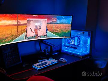 PC gaming FULL White  con monitor  Samsung 49''