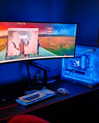 PC gaming FULL White  con monitor  Samsung 49''