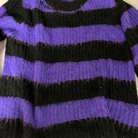 MAGLIONE Jaded London NERO E VIOLA