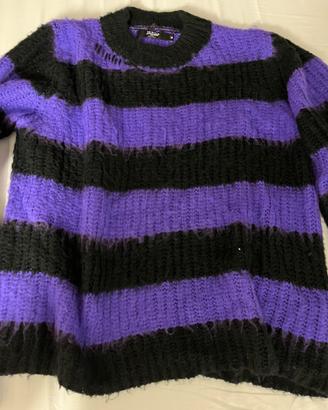 MAGLIONE Jaded London NERO E VIOLA