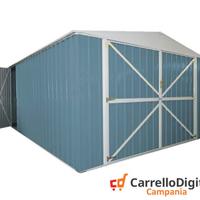 Box auto in Acciaio lamiera 360x514cm 18mq blu