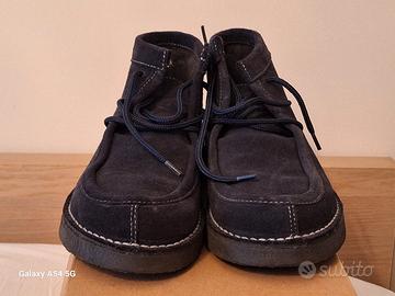 Scarpe Benetton uomo in camoscio blu – come nuove