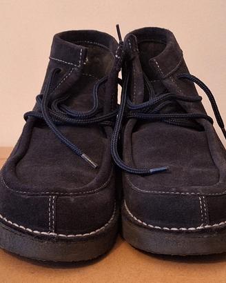 Scarpe Benetton uomo in camoscio blu – come nuove