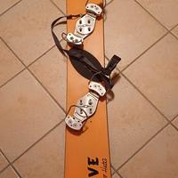 Snowboard artigianale pista