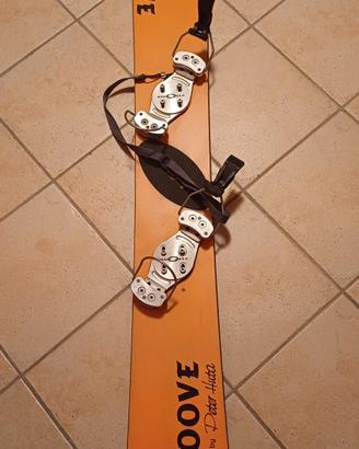 Snowboard artigianale pista