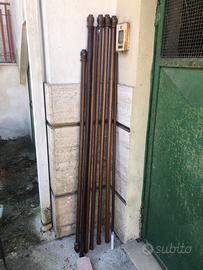 Bastoni per tenda in legno massello