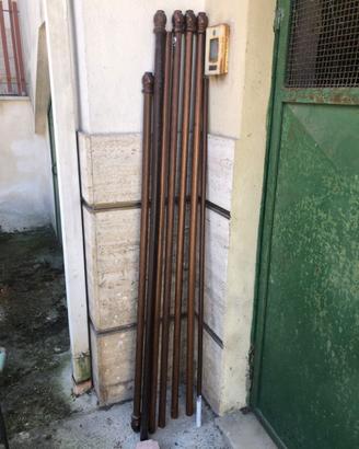 Bastoni per tenda in legno massello