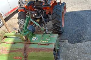 Trattore Kubota B1410 4x4 con fresa celli 105