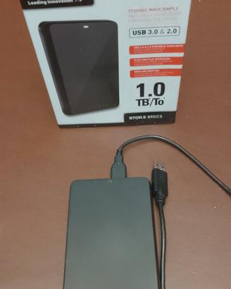 Hard disk portatile Toshiba Stor.E Basics 1 TB.