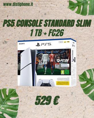 PS5 CONSOLE STANDARD SLIM + FC 26 - nuova