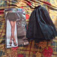 Minigonna di tulle nera 