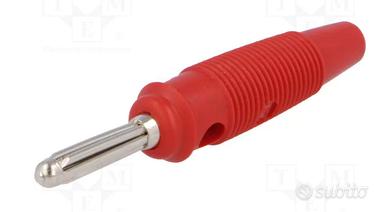 Connettore banana Rosso 4mm (Professionale)