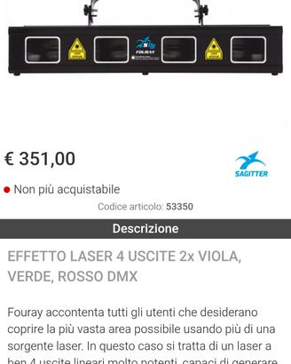 effetto luce laser nuovo