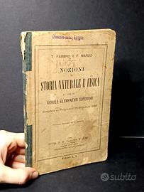 Libro di Storia naturale e fisica vintage