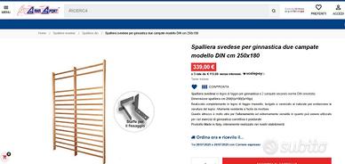 Spalliera svedese GANA Sport, come nuova