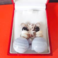 orecchini vintagein argento 925 e pietra naturale 